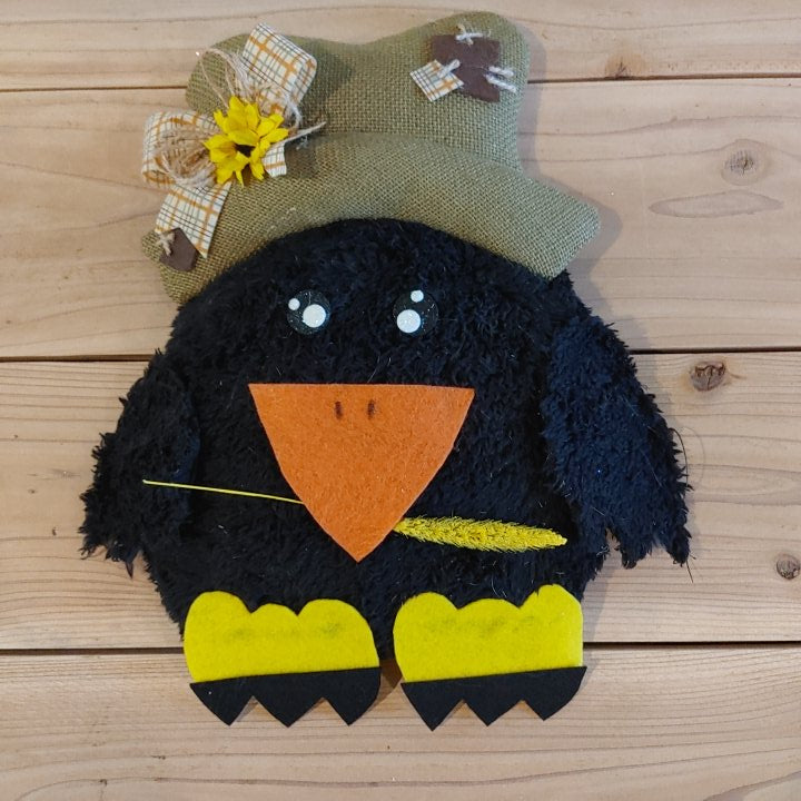 Wreath Attachment - Fall Black Crow