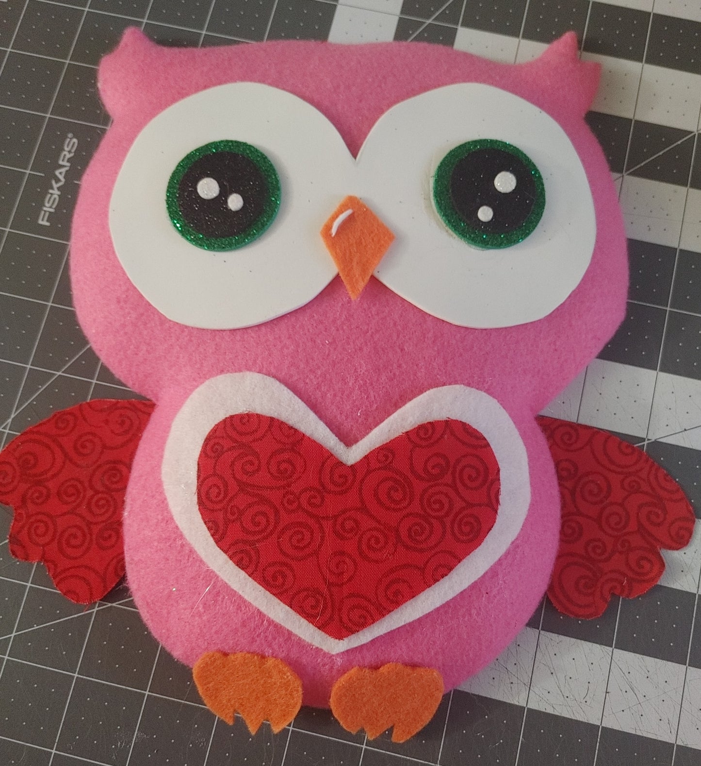 Wreath Attachment - Owl with heart