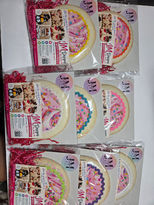 Sugar Cookie Wreath Attachment | Handmade Cookie Door Hanger Accent | Sweet Bakery-Themed Wreath Decor