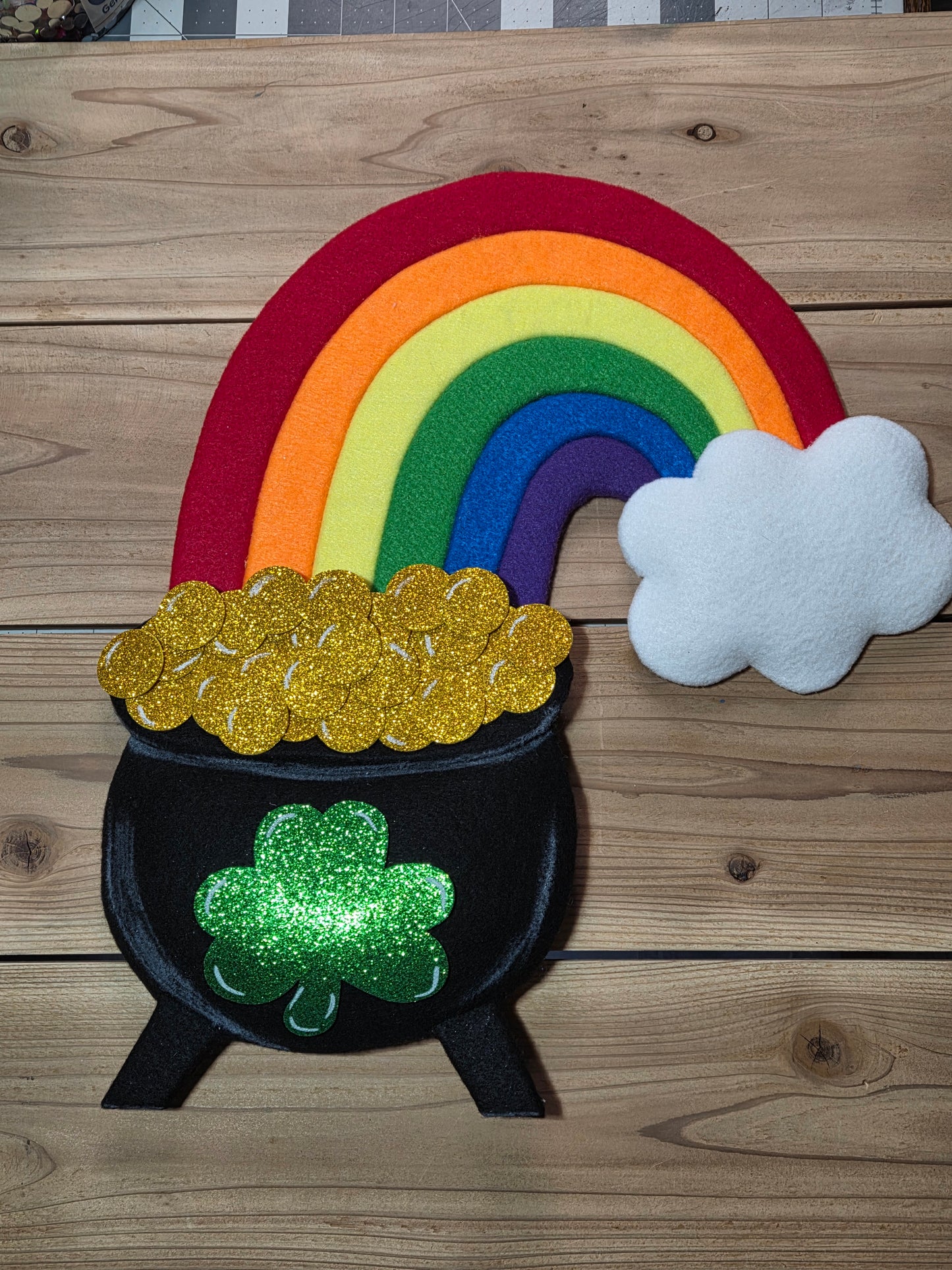 Wreath Attachment - Rainbow & Pot of Gold