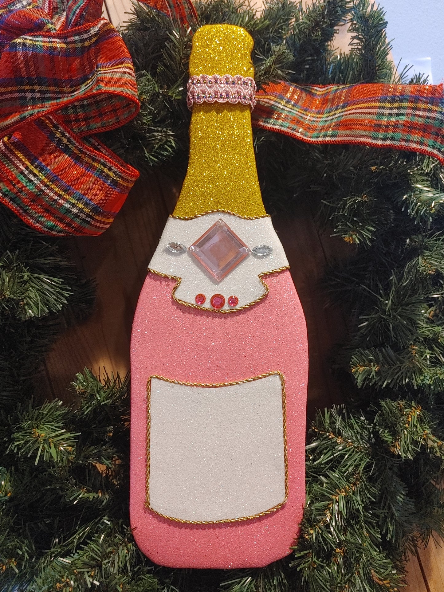 Wreath Attachment - Champagne Bottle