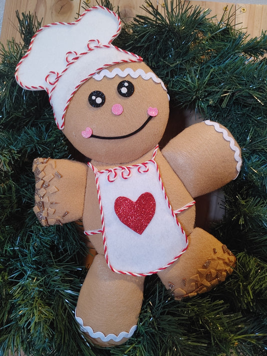 Wreath Attachment - Gingerbread Snap Chef