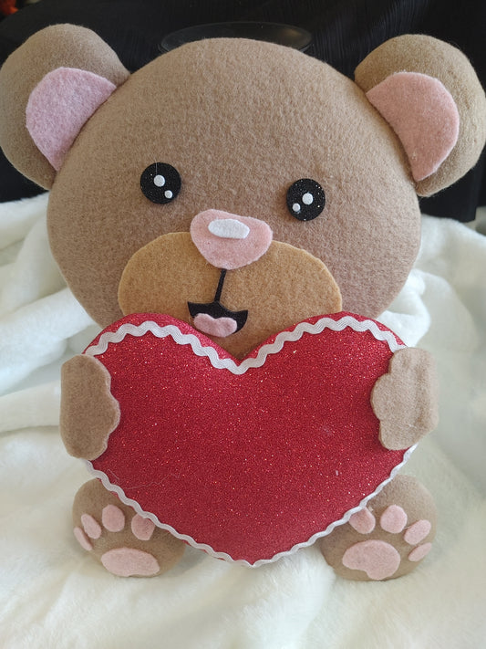 Wreath Attachment - Bear with Heart