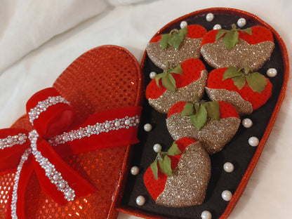 Wreath Attachment - Heart Box with Chocolate cover strawberries