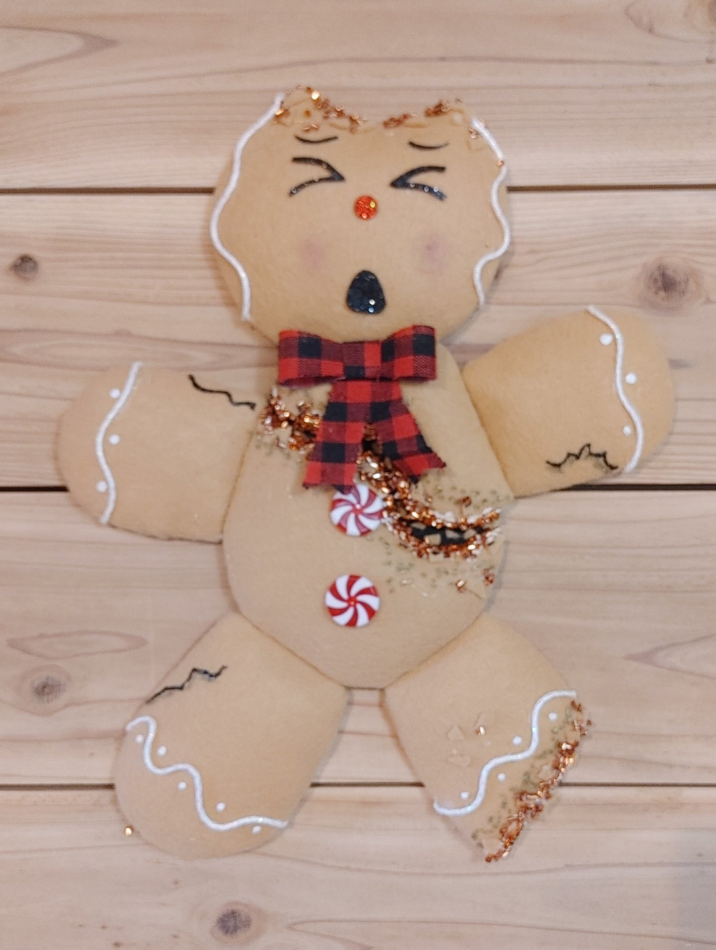 Wreath Attachment - Crackle Gingerbread