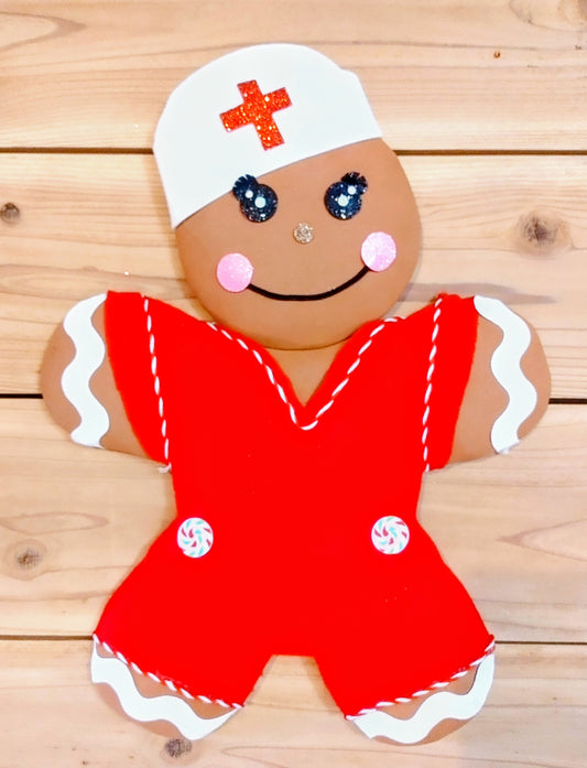 Wreath Attachment - Nurse / Doctor Gingerbread