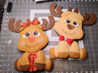 Wreath Attachment - Dasher and Dancer Raindeer