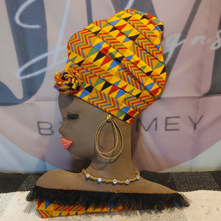 Wreath Attachment - African America Lady