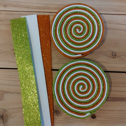 Wreath Embellishment- Foam Lollipops (3 custom colors)