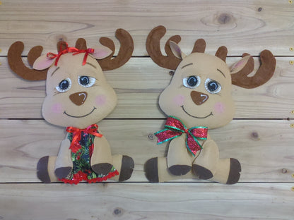 Wreath Attachment - Dasher and Dancer Raindeer