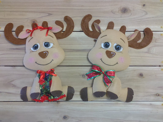 Wreath Attachment - Dasher and Dancer Raindeer