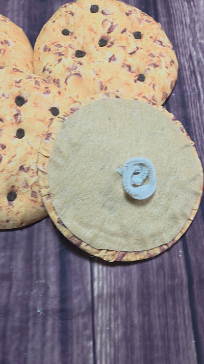 Chocolate Chip Cookie Wreath Attachments – 6" Handmade Cookie Decor