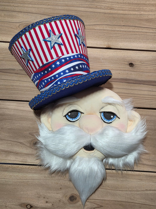 Wreath Attachment - Uncle Sam Hat and Head