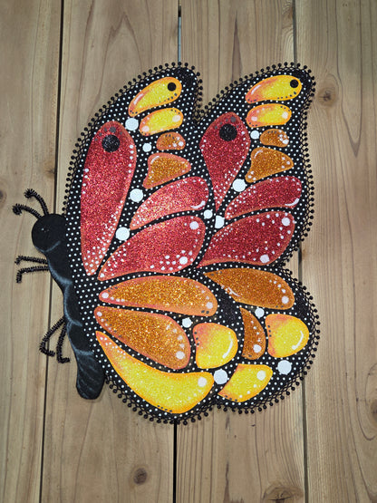 Wreath Attachment - Butterfly (Yellow, Red, Orange)