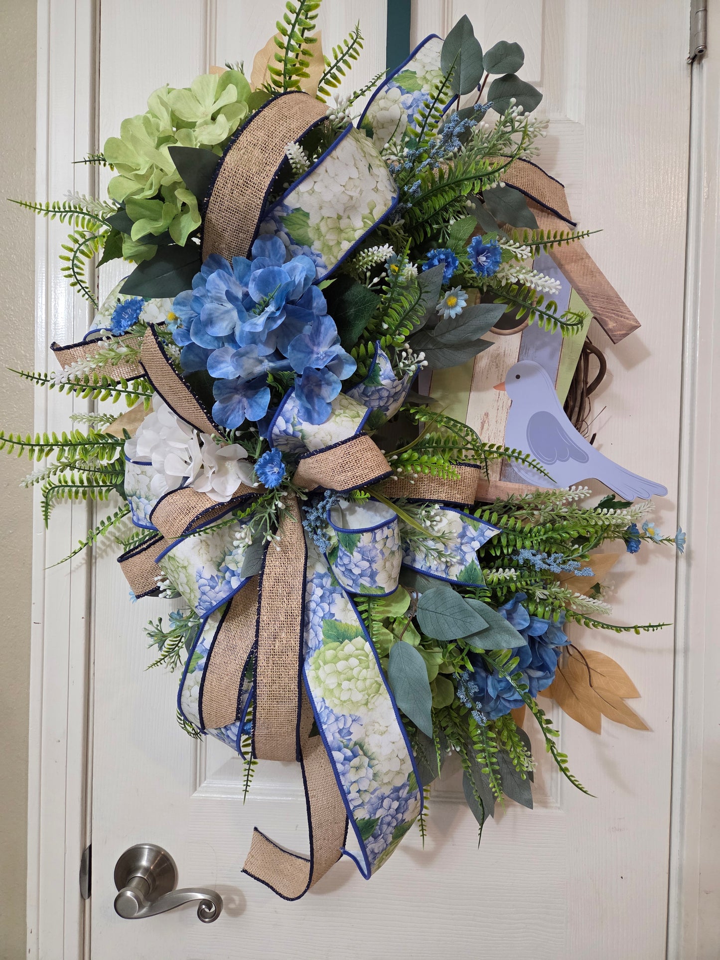 Wreath - Bird House Hydrangea
