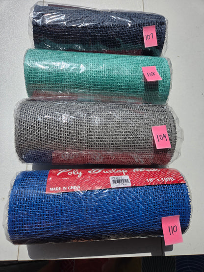 Destash - 10 inch deco mesh (107-110)