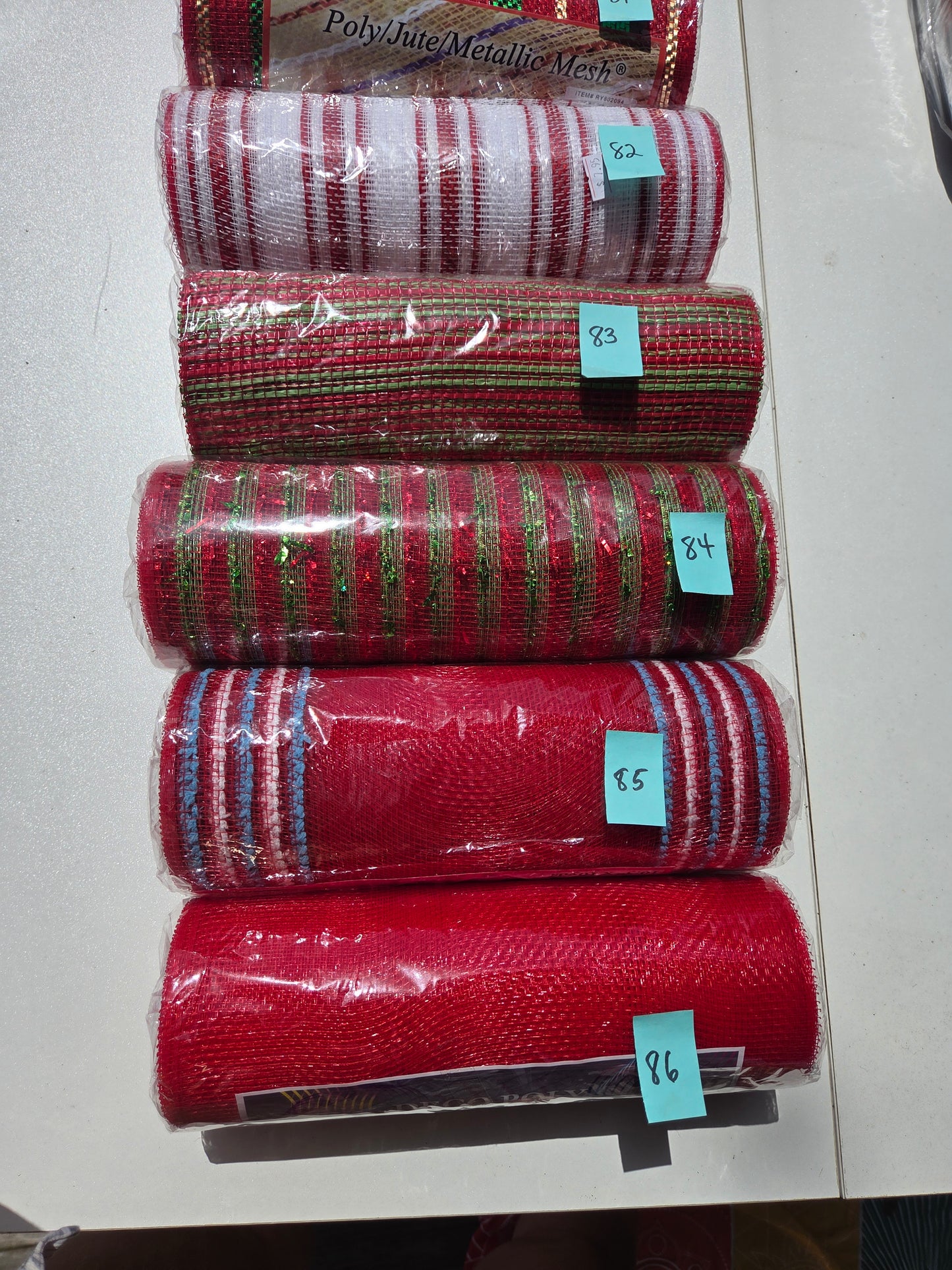 Destash - 10 inch deco mesh (81-86)
