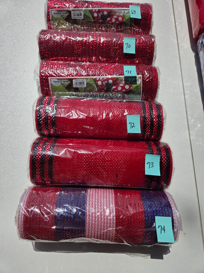 Destash - 10 inch deco mesh (69-74)