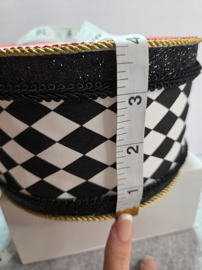 Wreath Attachment - Full Drum (Blk/Wht Harlequin)