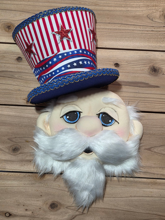 Wreath Attachment - Uncle Sam Hat and Head