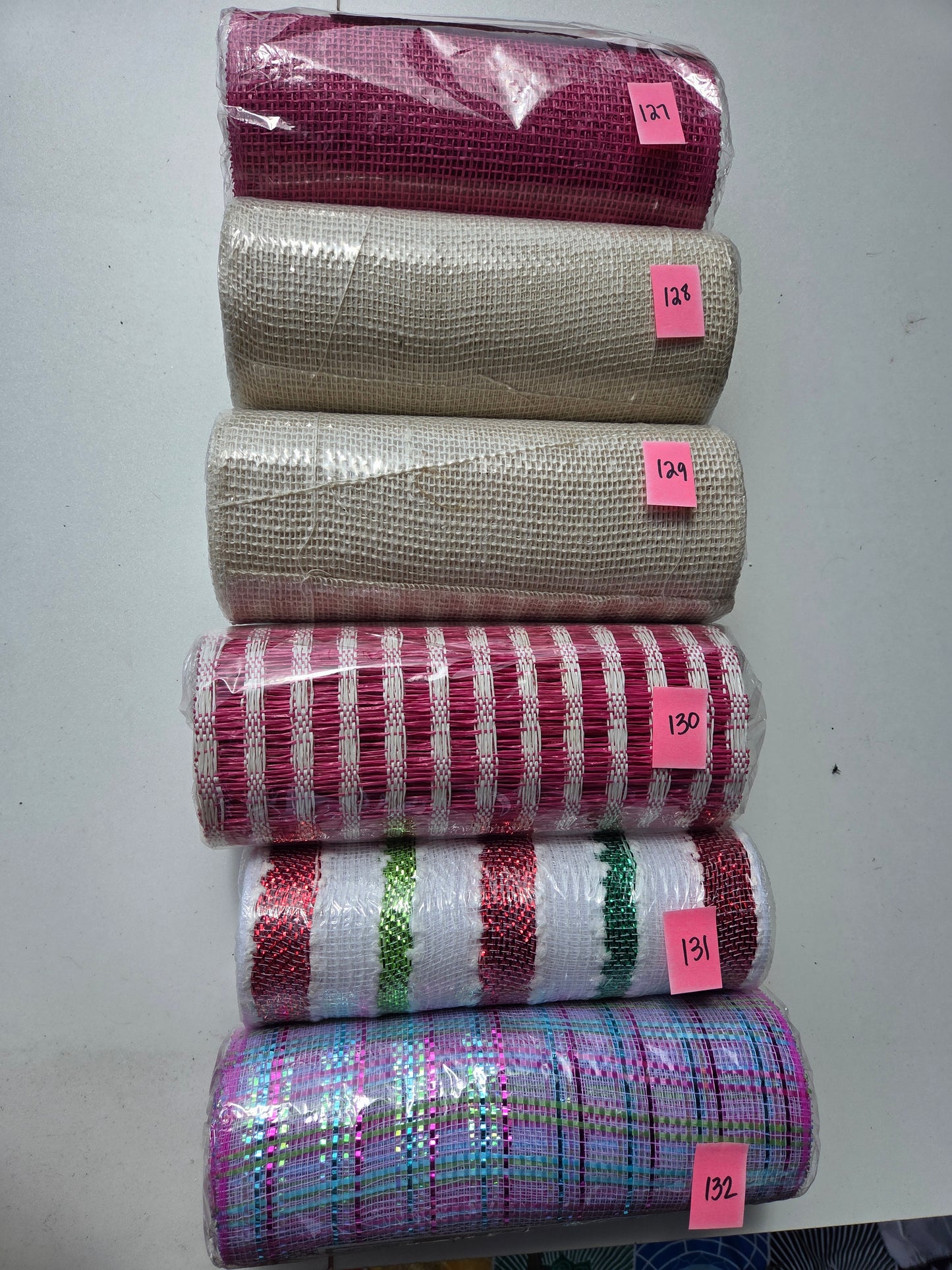 Destash - 10 inch deco mesh (127-132)