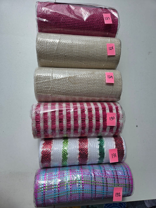 Destash - 10 inch deco mesh (127-132)