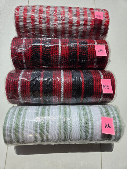 Destash - 10 inch deco mesh (103 - 106)