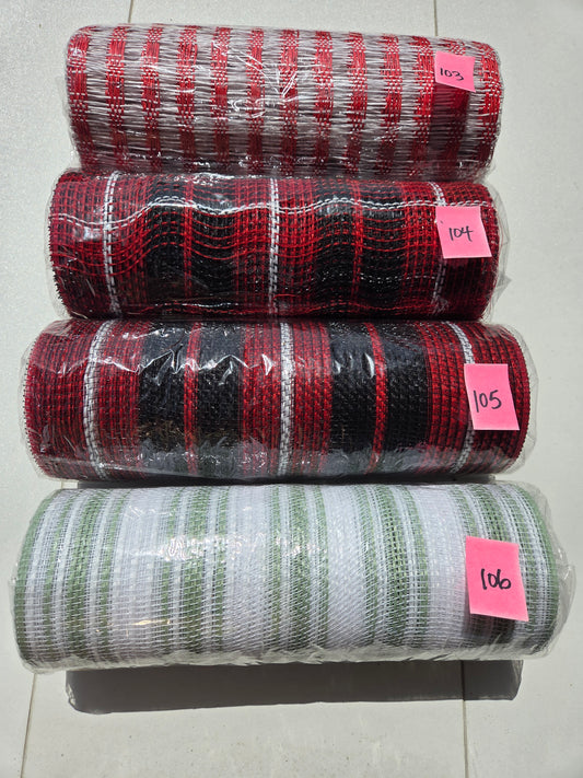 Destash - 10 inch deco mesh (103 - 106)