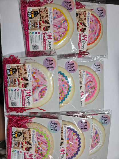 Sugar Cookie Wreath Attachment | Handmade Cookie Door Hanger Accent | Sweet Bakery-Themed Wreath Decor