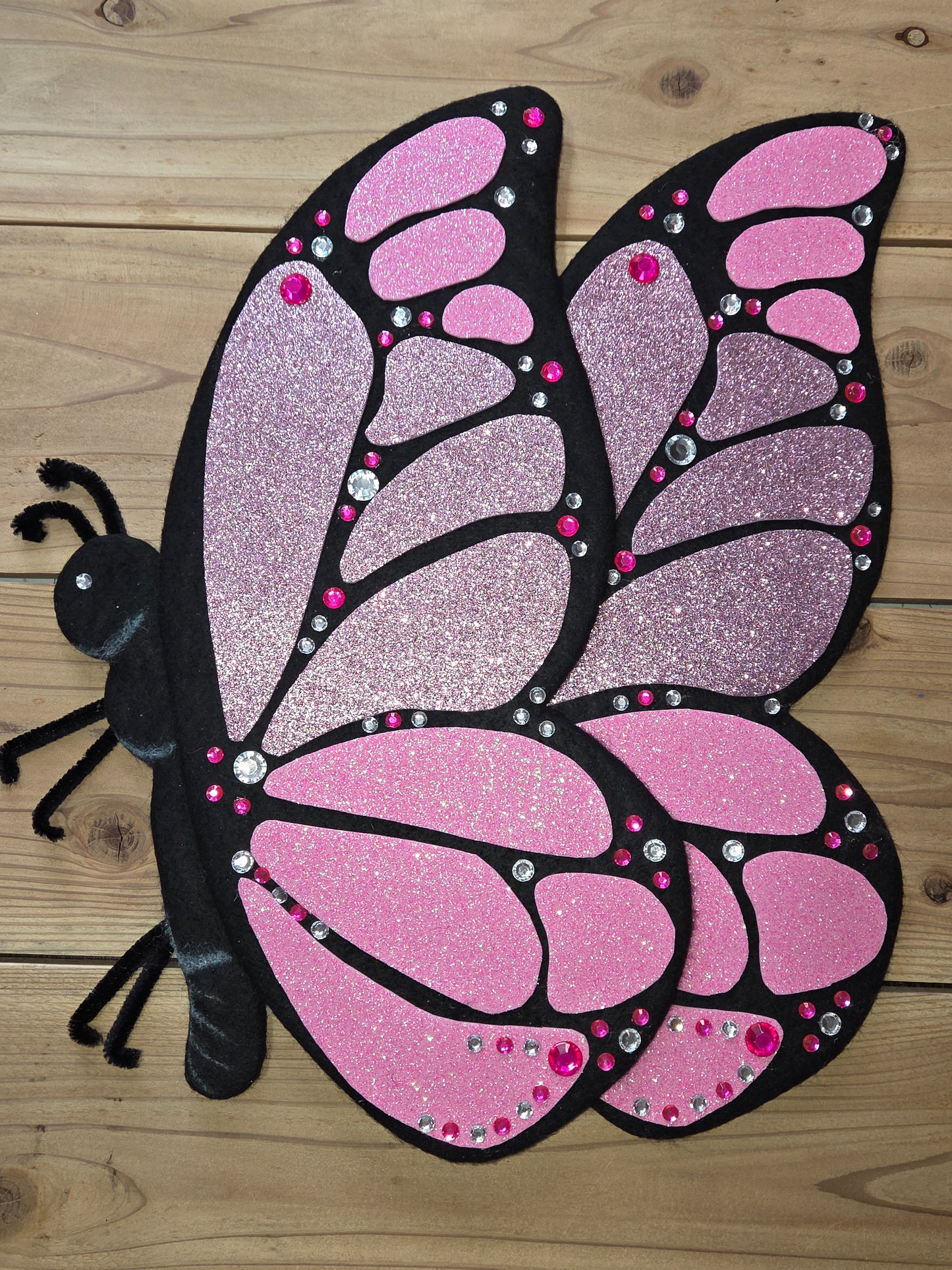 Wreath Attachment - Butterfly Pink