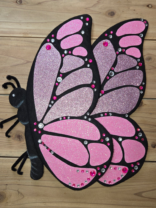 Wreath Attachment - Butterfly Pink