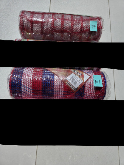 Destash - 10 inch deco mesh (99-102)