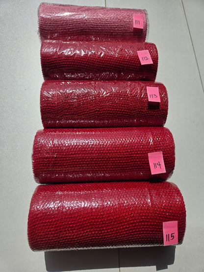 Destash - 10 inch deco mesh (111-115)