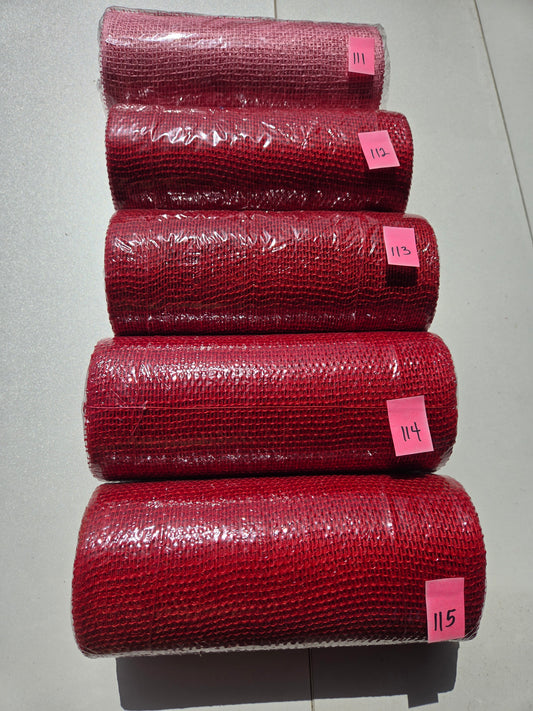 Destash - 10 inch deco mesh (111-115)