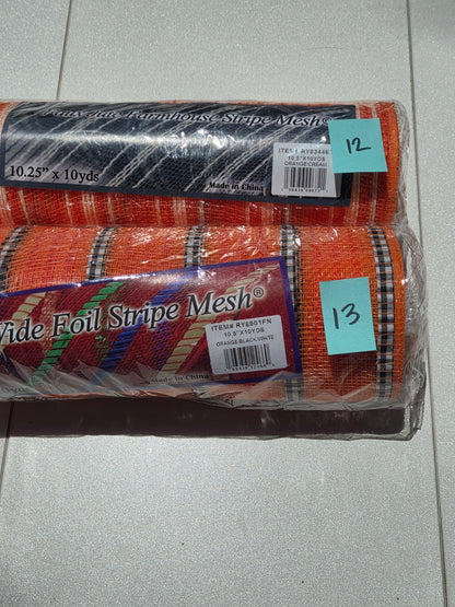 Destash - 10 inch deco mesh (12-13)