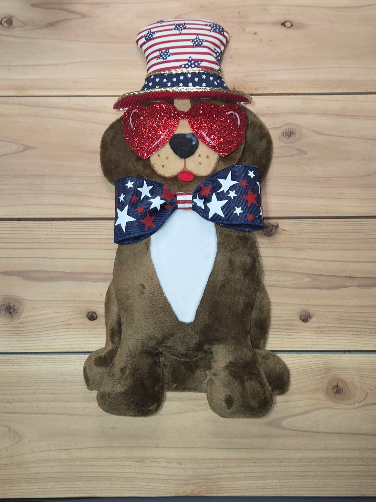 Wreath Attachment - Patriotic Dog