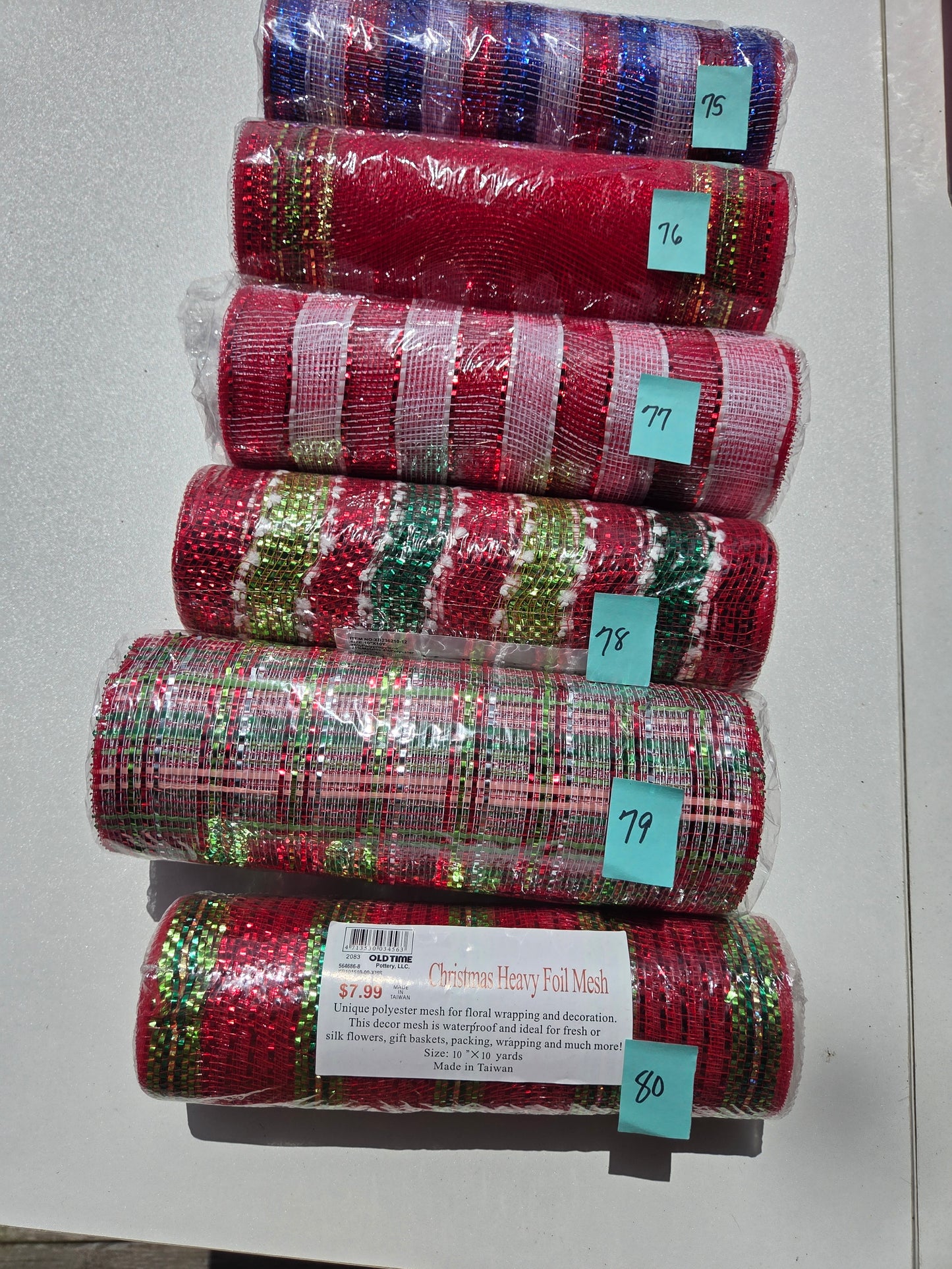 Destash - 10 inch deco mesh (75-80)