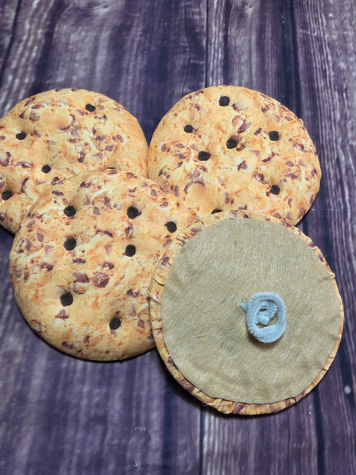 Chocolate Chip Cookie Wreath Attachments – 6" Handmade Cookie Decor