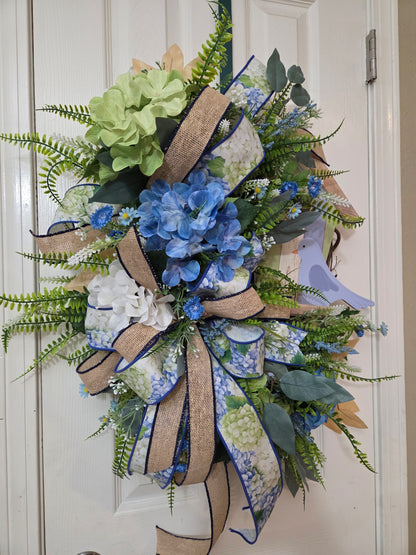 Wreath - Bird House Hydrangea