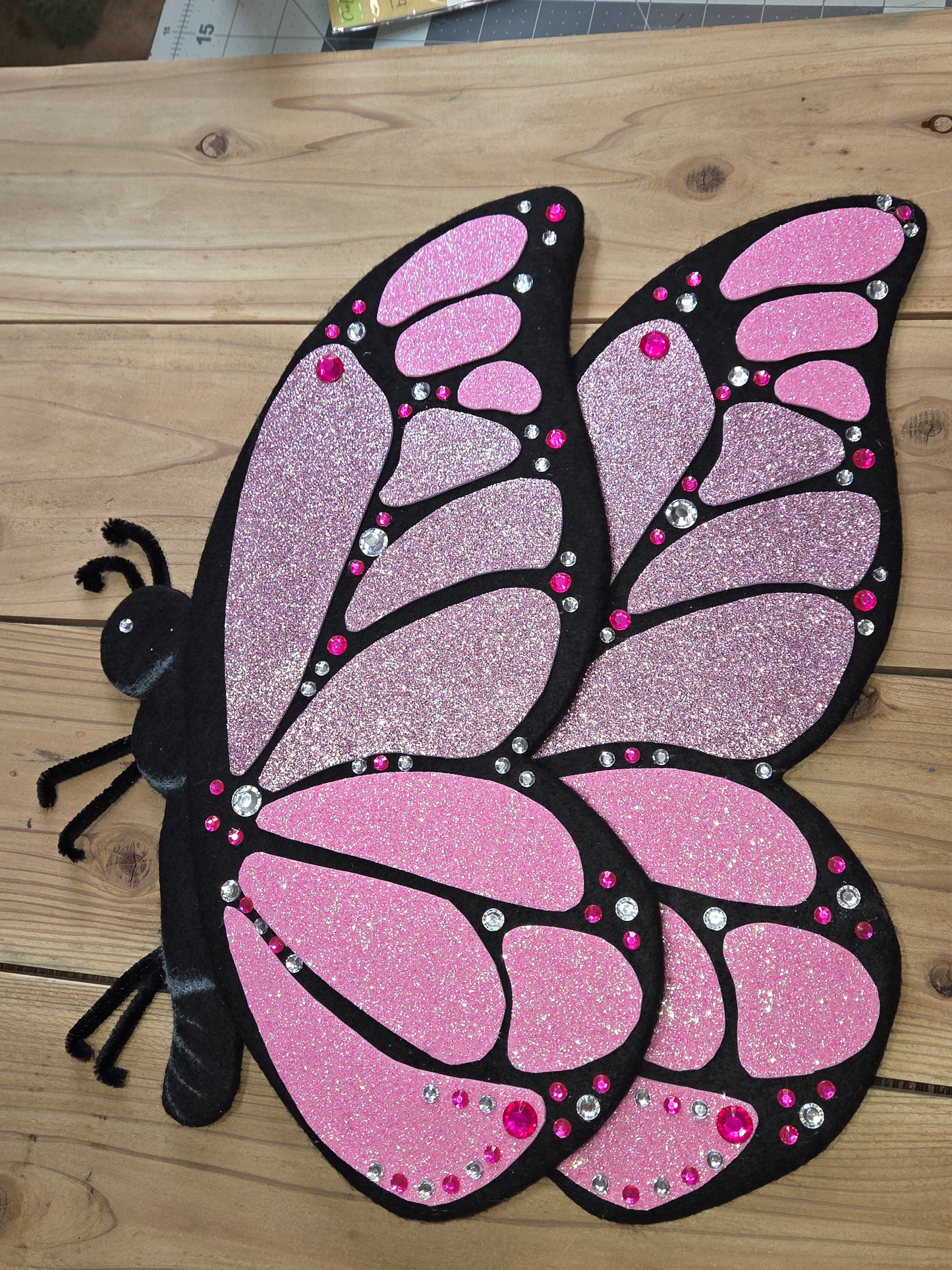 Wreath Attachment - Butterfly Pink