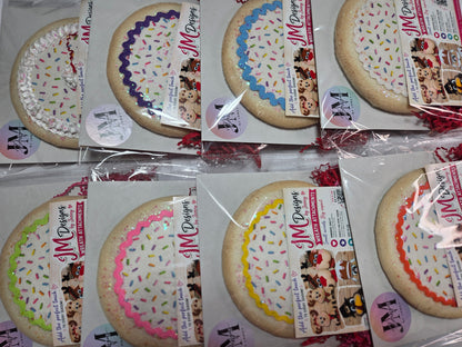 Sugar Cookie Wreath Attachment | Handmade Cookie Door Hanger Accent | Sweet Bakery-Themed Wreath Decor