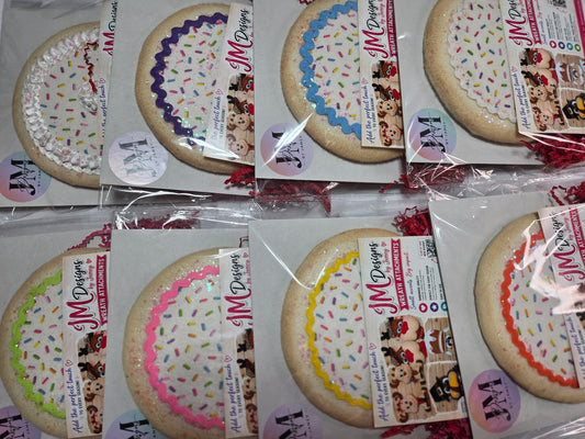 Sugar Cookie Wreath Attachment | Handmade Cookie Door Hanger Accent | Sweet Bakery-Themed Wreath Decor