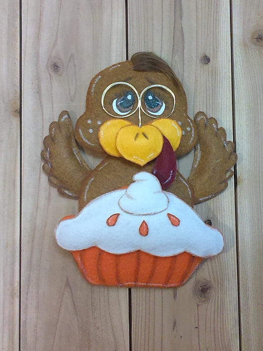 Wreath Attachment - Turkey with Pie