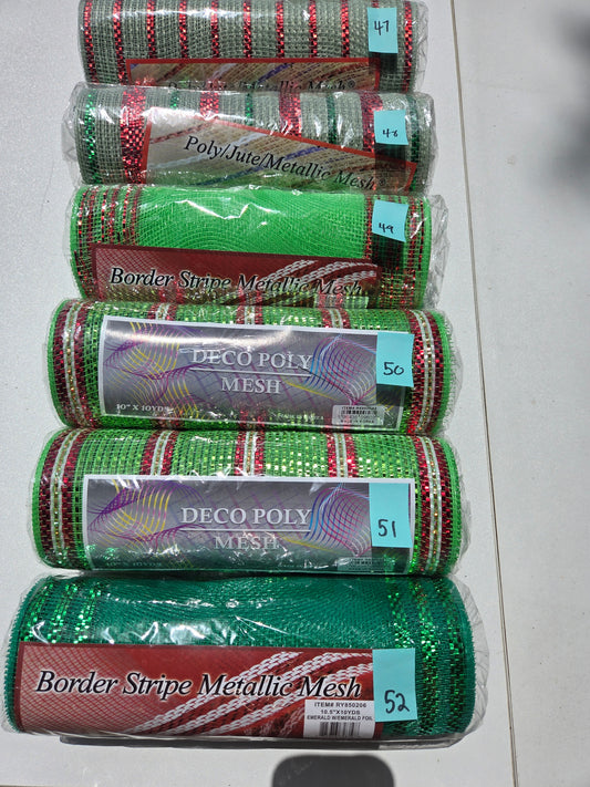 Destash - 10 inch deco mesh (47-52)