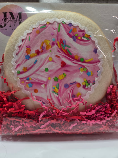 Sugar Cookie Wreath Attachment | Handmade Cookie Door Hanger Accent | Sweet Bakery-Themed Wreath Decor