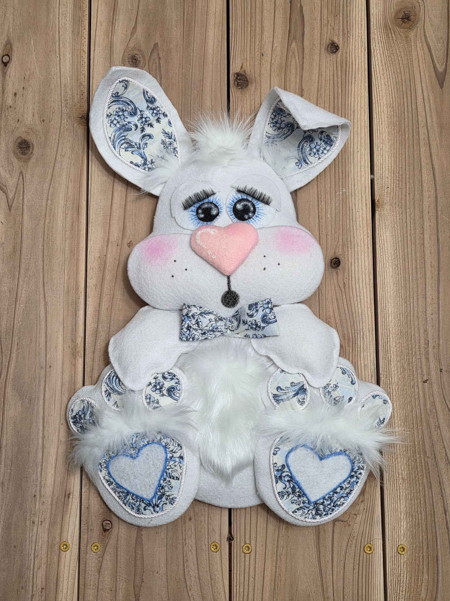 Wreath Attachment - Chinoiserie Bunny