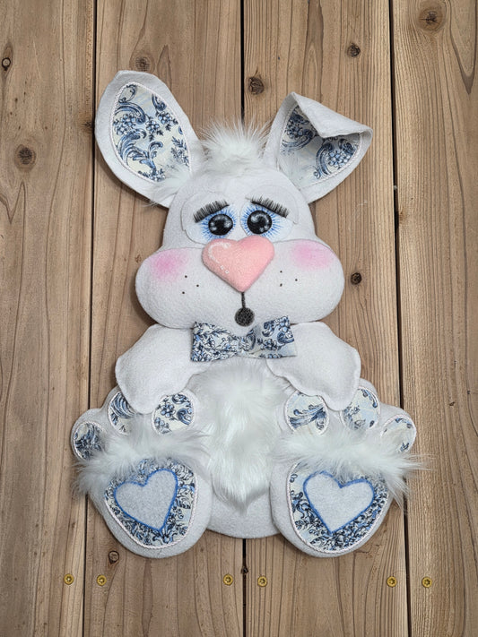 Wreath Attachment - Chinoiserie Bunny