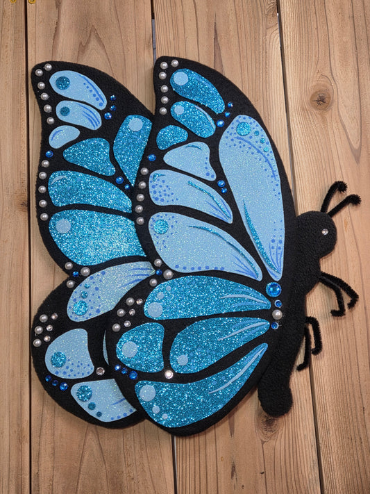 Wreath Attachment - Butterfly Blue