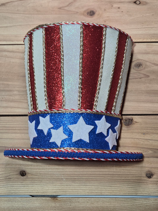 Wreath Attachment- 4th of July Top Hat
