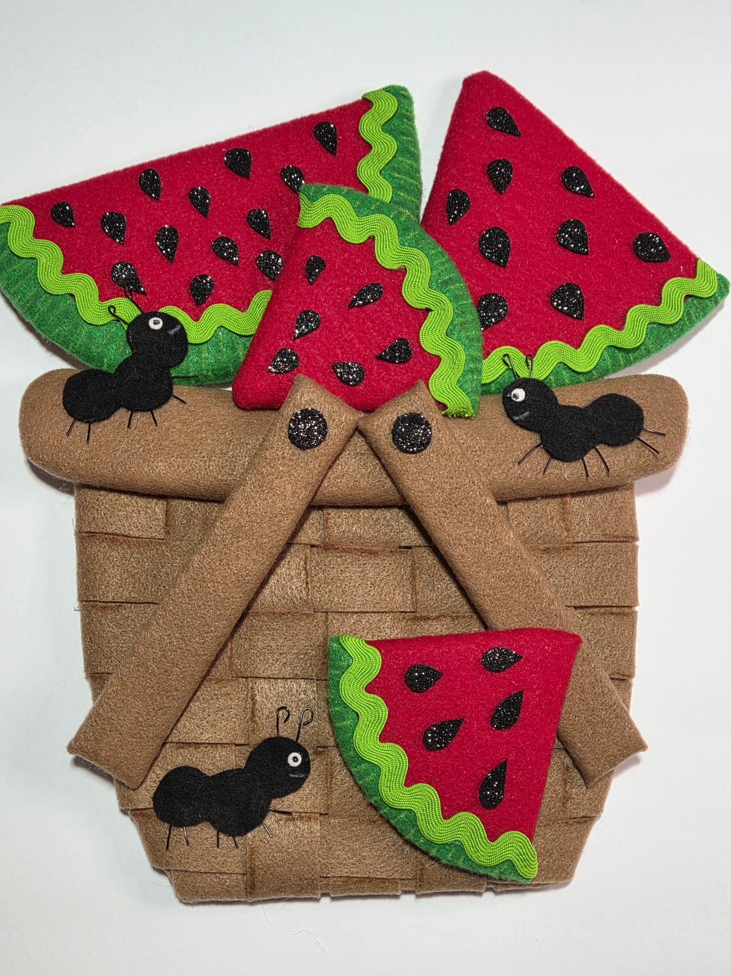 Wreath Attachment - Watermelon Picnic Basket